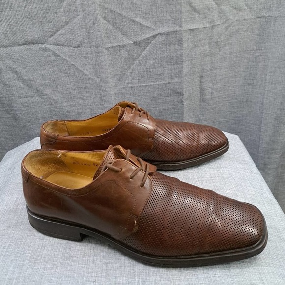 %Mezlan Men Dress Shoes Leather Oxford Brown Size 45 / US 11.5 NeoLite / D10 main image 13